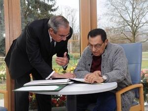 Signing some papers at home