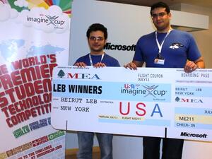 Winners of the Local Imagine Cup Competition from AUB