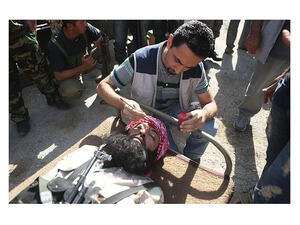 The set for "Songs of My Homeland" film about the Islamic State and romance. 