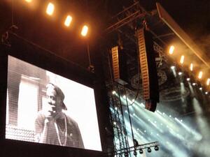 Jay Z performed to a sold out audience at Yas Marina Circuit. (Image: Twitter)