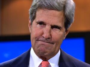 US Secretary of State John Kerry speaks on Syria at the State Department in Washington, DC, on August 26, 2013. (AFP)
