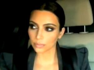 A still of Kim Kardashian's allegedly faked scene from the Dubai episode in 'Kourtney and Kim Take New York'