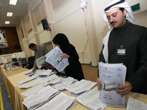 Election officials in Kuwait