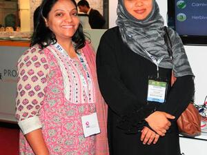 Shyni Sudheer and Nusrath Parveen from Westminster School, 2 of the 6 innovative teachers selected from the Gulf region