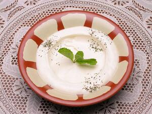 This strained yoghurt dip we know as Labneh is Greek yoghurt for a long-standing tradition now in Europe and the U.S. 
