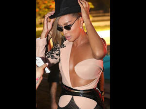 Sexy Senorita Maya Diab almost bares it all (Image: Facebook)