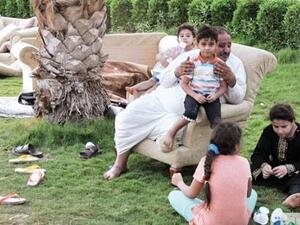 Omar Yousuf and his family. (Image courtesy of Gulf News)