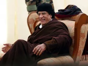 الزعيم الليبي المخلوع معمر القذافي