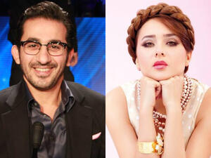 Two Egyptians, one production: Ahmed Helmy and Nelly Karim will star in "Made in china" next year. (Image: AlBawaba edit)