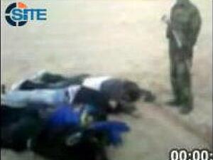 This image released by the SITE Intelligence Group, reportedly shows the executions of seven foreign employees of the Setraco construction company kidnapped by the Nigerian Islamist group Ansaru. (AFP PHOTO / SITE Intelligence Group) 