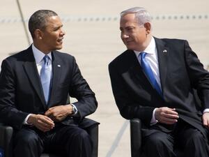 US President Barack Obama meets Israel Prime Minister Benjamin Netanyahu (AFP Photo)