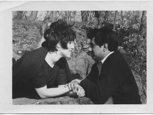 Phyllis Chesler and her husband in the early days of their marriage. (Photo courtesy of Al Arabiya)