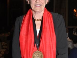 President Lisa Anderson wearing AUC's Presidential Medal