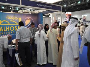ALHOSN University booth at the 2011 Al Ain Education & Career Fair