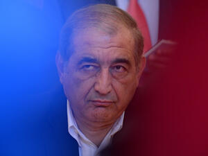  Syrian deputy Prime Minister Qadri Jamil attends a meeting with Russian Foreign Minister in Moscow (AFP/KIRILL KUDRYAVTSEV)