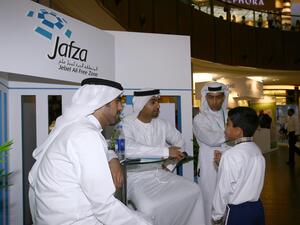 Jafza promoted environmental awareness by distributing information encouraging people to take daily measures to conserve energy