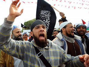 Since the 2011 revolution, Salafist activity in Tunisia has escalated. The hardline Islamist groups are often considered responsible for the spike in arms trafficking in the country as well (File Archive/AFP)