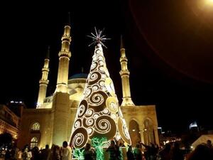 A dangerous combination of mosques and Christmas trees.