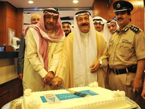 الشيخ محمد الصباح، رئيس مجلس الإدارة في بنك الكويت الدولي خلال الافتتاح