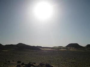 The Sinai desert.