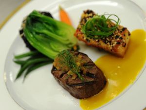 During Ramadan, seeing the white of the plate is a rare sight. People tend to over-eat, and Iftar meals at the break-of-fast 
usually involve over-indulgence in compensation for the day's fast. Suhoor meals before bed or first thing before the
 start-of-fast can be heavy affairs too.