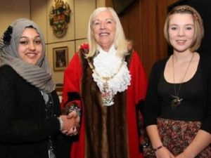 Sumaiya Karim (far left) takes her place among the faces of Britain's parliament