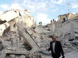 Syria's Aleppo has been the target of regime barrel bomb attacks and airstrikes since December 2013 (File Archive/AFP)