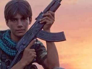 15-year-old Nour-Eddin Habash, a rebel fighter killed in Qalaat Harem, near Idlib