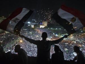 Supporters of Egyptian Armed Forces General Ahmed Fattah al-Sissi rally at Tahrir Square in Cairo on July 26, 2013 (AFP)