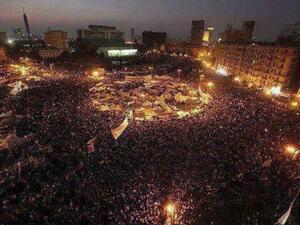 Tahrir Square on Tuesday evening
