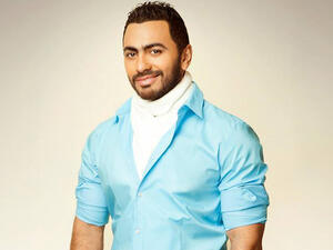 Tamer Hosny is shocked but no unused to the made up malarkey about his career. (Image: Facebook)