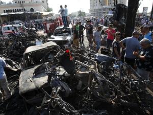 Seven people have been charged over August's Tripoli car bombs. The attack killed 47 people. (AFP/File)