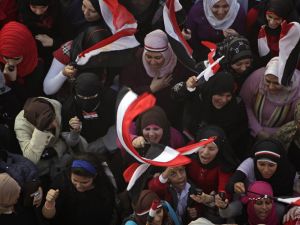 The list includes a wide variety of women who have left their mark on the revolution and on the headlines. (Image source: "hakawi.wordpress.com")