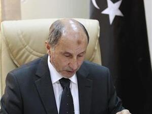 مصطفى عبد الجليل رئيس المجلس الوطني الانتقالي الليبي 
