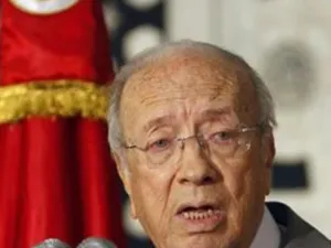الباجي قائد السبسي رئيس الوزراء السابق وزعيم حزب نداء تونس العلماني
