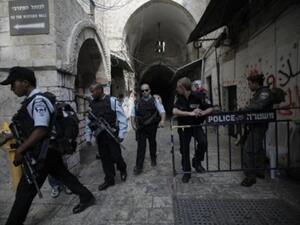 حاجز لجيش الاحتلال في القدس