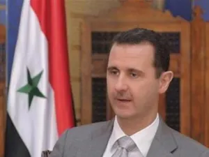 الرئيس السوري بشار الاسد في مقابلة مع تلفزيون روسي في دمشق 
