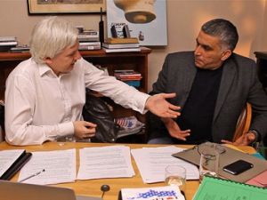 Wikileaks Julian Assange sent an experimental package to Bahraini activist Nabeel Rajab who was sentenced in 2012 on charges related to his activism (Courtesy of Wikileaks Central)