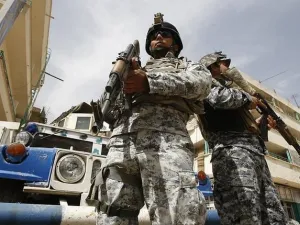انتشار امني في شوارع بغداد 

