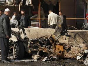 موقع هجوم في بغداد يوم الاحد
