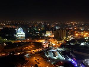 مشهد ليلي من العاصمة العراقية بغداد