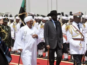 رئيسا ا لسودان وجنوب السودان عمر البشي وسالفا كير