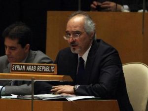 السفير السوري في الامم المتحدة بشار الجعفري 
