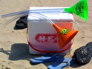 It is true that Islam does enjoin upon a woman to avoid an environment serving alcohol, but surely that is for the Muslim concerned to implement and judge rather than the bouncers or security at a Music Festival. 