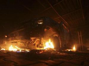 US Consulate in Benghazi after the attacks that have been linked to this weekend's uprising