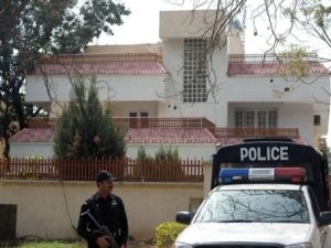 المنزل الذي يعتقد ان عائلة بن لادن تعيش فيه في اسلام اباد
