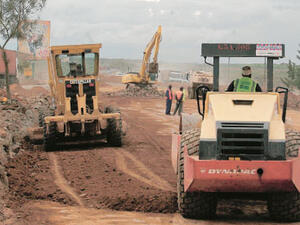 The road originally has seen the construction of 11 service projection lines