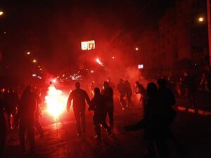 Violent clashes in Cairo on Wednesday (Photo courtesy of Mahmoud Khaled / AFP)
