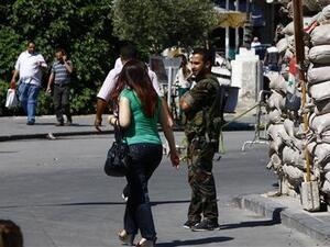 An army checkpoint in the Syrian capital Damascus (File photo: AFP)