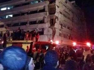 مبنى مديرية أمن الدقهلية بعد التفجير
